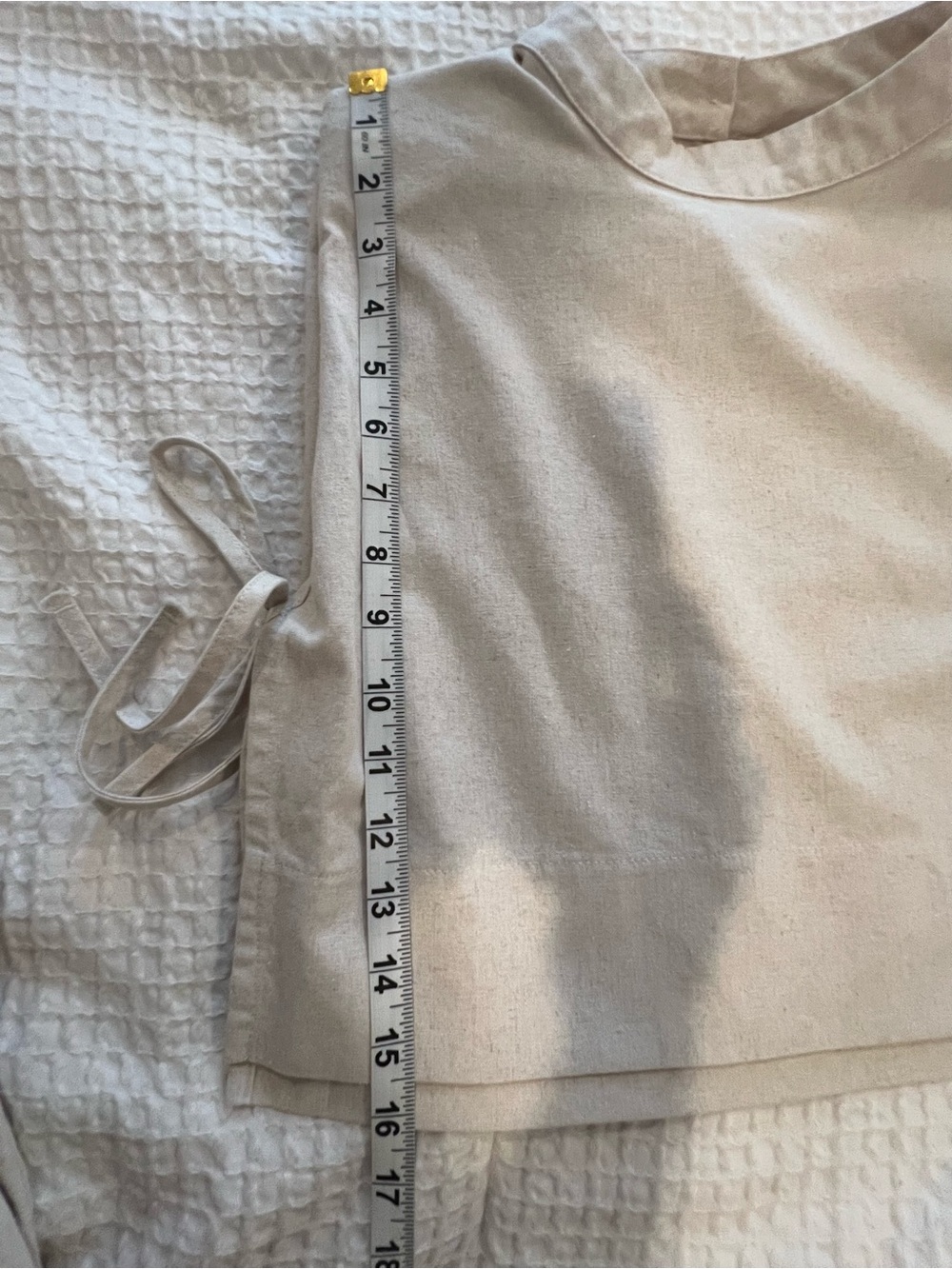 NWOT Commense Sleeveless Side-Tie Wide-Leg Jumpsuit in Cream - Picture 8 of 8